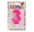 VELA NUMERO ROSA BRILLOS Nº3