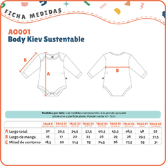 AO001- Body Kiev- ( Talles 0 al 08) - tienda online