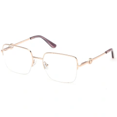 Armação para Óculos Feminino Guess Dourado Quadrado GU50347 028 53