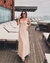 Vestido laise drapeado Sylvie