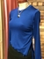 CAMISETA AZUL MARINO CON FRUNCE