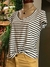 REMERA RAYAS BLANCA V