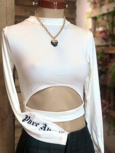 TOPS BLACO POLERA 2 en 1