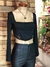 TOPS NEGRO COMBINADO CON MICRO TULL - OROZCAS
