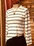 CAMISETA BLANCA CON RAYAS NEGRAS - comprar online