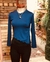 CAMISETA AZUL MARINO CON FRUNCE en internet