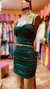 VESTIDO VERDE PETROLEO - comprar online