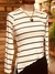 CAMISETA BLANCA CON RAYAS NEGRAS - OROZCAS