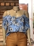 BLUSA ESTAMPA CELESTE - OROZCAS