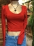 CAMISETA ROJA CORTE ESPEJO