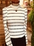 POLERA BLANCA CON RAYAS NEGRAS - comprar online