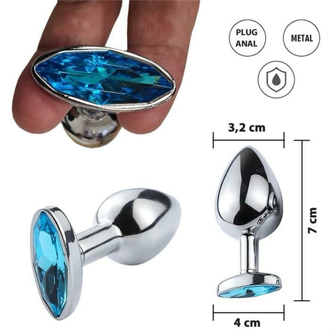 Bootes Azul S: Joya anal Small con Ojo Azul