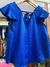 Blusa azul mangas volados - comprar online