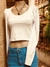 CAMISETA BLANCA CORTE ESPEJO - comprar online