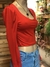 CAMISETA ROJA CORTE ESPEJO - comprar online