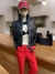 pantalon cargo rojo en internet