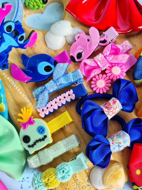 Trip de Hair clips - Coleção Stitch