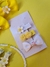 Trio de baby clips - Margaridinha