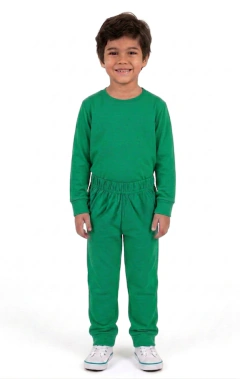 Pijama Niño Camiseta Manga Larga Y Pantalón 100% Algodón
