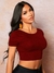 Cropped Costas Abertas em viscolycra
