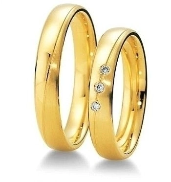 Par de Alianças Em Ouro 18K/750 REF. 113025