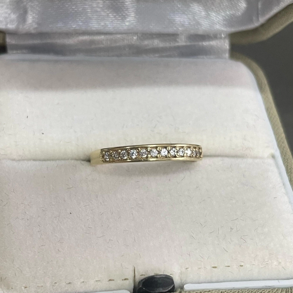 Anel Aparador Ouro 18K/750 Zirôonia