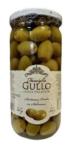 Aceitunas Verdes Descarozadas Gullo x 330 grs