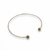 Choker gargantilha folheada a ouro - Aro liso fino com bolinhas