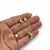 Conjunto colar + brinco folheado a ouro - Mini curved na internet