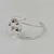 Bracelete vazado - Circulo martelado com bolhas folheado