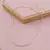 Choker fita 1mm folheado - Dourado