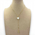 Colar gravatinha folheado a ouro - trevo branco