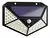 Reflector Led Panel Solar Para Exterior Sensor De Movimiento