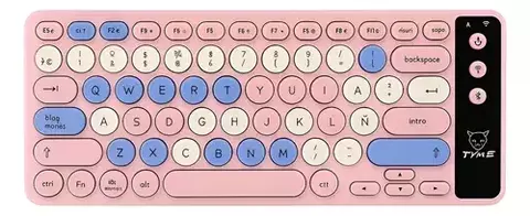 Teclado Español Inalámbrico Mini Portátil Con Ñ Bluetooth