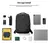 Imagen de Mochila Minimalista Tomtoc 15 Litros Para Notebook 15.6'' Color Negro Diseño De La Tela Liso