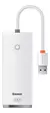 Hub adaptador USB-A x4 USB-A 3.0 25cm Baseus UltraJoy Blanco
