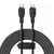 Baseus Cable Tipo C a C 100W 1.2m Carga Rápida Pudding Negro