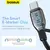 Baseus Cable Tipo C a C 100W 1.2m Carga Rápida Pudding Negro en internet