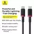 Baseus Cable Dura Tipo C a C 100W 2m Carga Rápida Rojo - comprar online