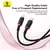 Baseus Cable Dura Tipo C a C 100W 2m Carga Rápida Rojo
