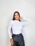 Blusa manga longa gola alta - loja online