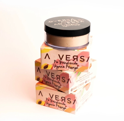 Pó translúcido vegano pêssego - Adversa