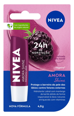 Hidratante labial amora shine - Nívea 4,8g