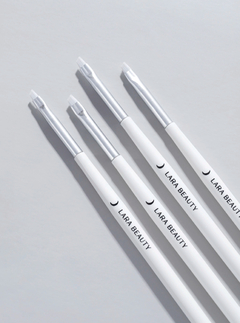 Combo 3 pincéis chanfrado - Lara Beauty