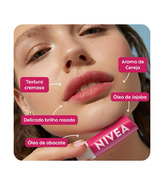 Hidratante labial cereja shine - Nívea - loja online