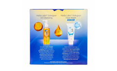 Kit dupla limpeza com massageador facial - Hada Labo Gokujyun na internet