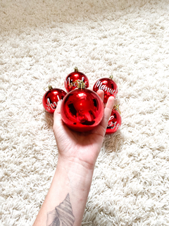 Bola 8cm vermelha - comprar online