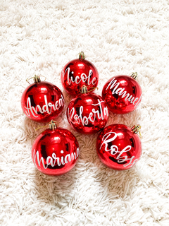 Bola 8cm vermelha na internet