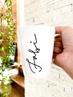 Caneca porcelana personalizável - Riso e Rabisco