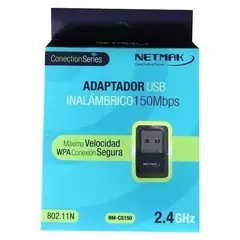 Adaptador Wifi Usb 150 Mbps Netmak en internet